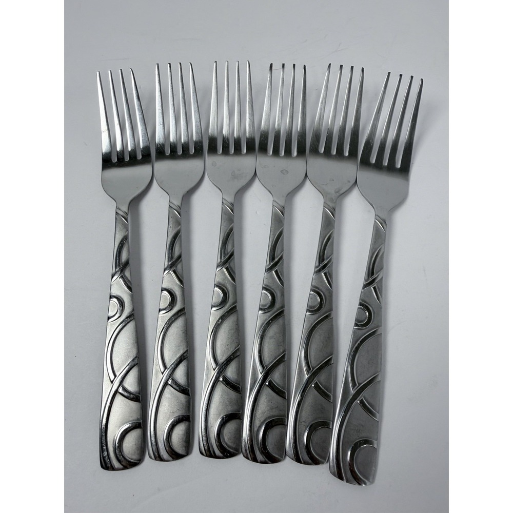 Set of 6 Cambridge Conquest Stainless Salad Forks Replacements